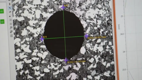 Universal testing machine for measurements force and linear sizes Stock Footage 88692486