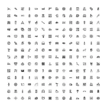 Universal thin line icons for mobile apps and web イラスト素材