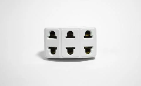 Universal Travel Adapter with Multiple Plug Options Stock Photos