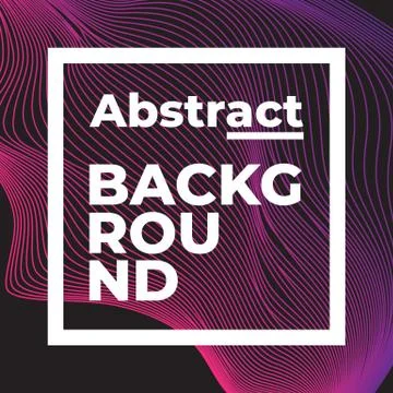 Universal trend geometric shape with text template. Illustrazione stock