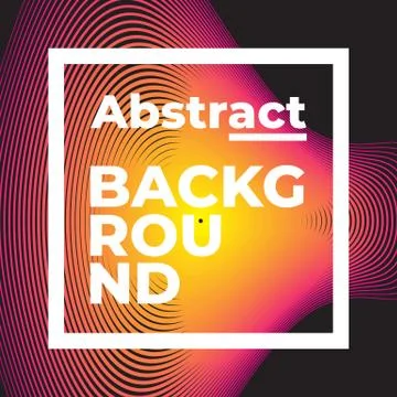 Universal trend geometric shape with text template. Illustrazione stock