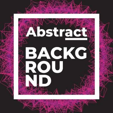 Universal trend geometric shape with text template. Stock Illustration