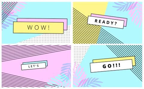 Universal trend poster Stock Illustration