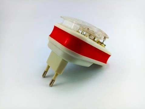 Universal USB charger LCD indicator with a white background Stock Photos