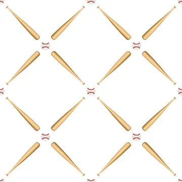 Universal vector baseball seamless patterns tiling. Sport theme with balls 库存插图