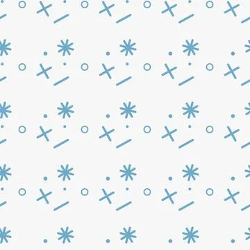 Universal vector fashion geometric seamless pattern. Flat repeated trendy m.. Stock Illustration