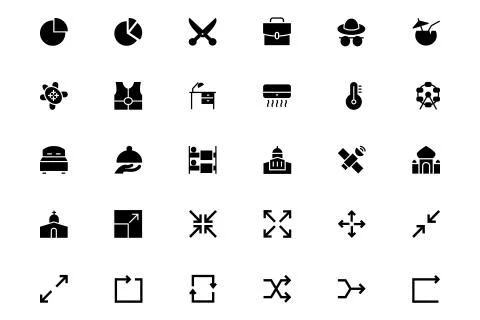 Universal Vector Icons Stock Illustration