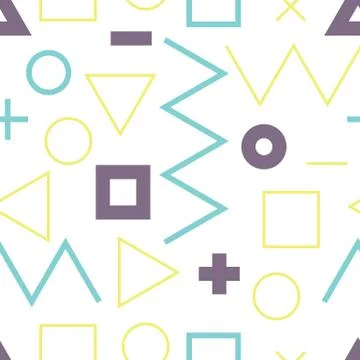 Universal vector lineal geometric seamless pattern in minimalist Stock Illustration