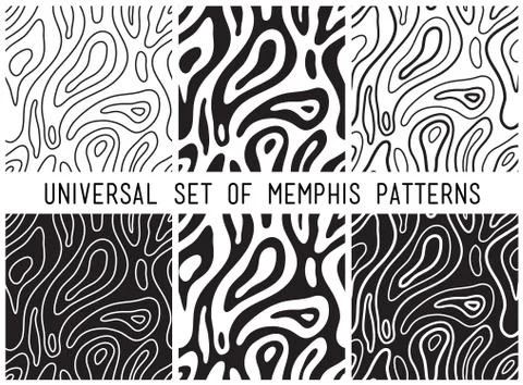 Universal vector lineal geometric seamless pattern Stock Illustration