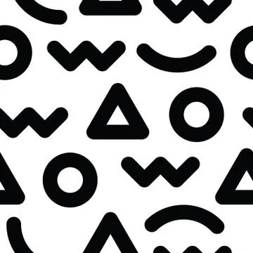 Universal vector seamless pattern, hand-drawn doodles Illustrazione stock