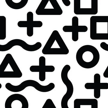 Universal vector seamless pattern, hand-drawn doodles Illustrazione stock