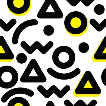 Universal vector seamless pattern, hand-drawn doodles Stock Illustration