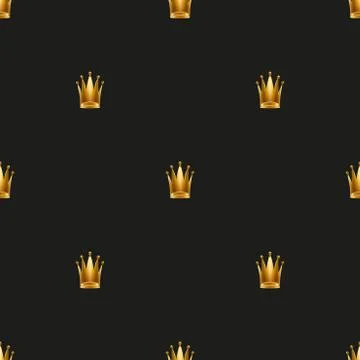 Universal vector seamless patterns tiling. Royal queen princess Stock Illustration