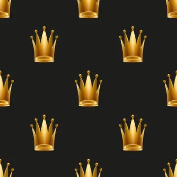 Universal vector seamless patterns tiling. Royal queen princess Stock Illustration