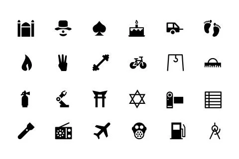 Universal Web and Mobile UI Icons Stock Illustration