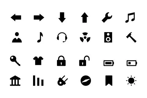 Universal Web and Mobile Vector Icons Set Stock Illustration