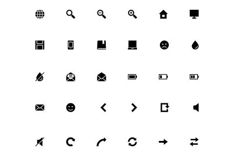 Universal Web Icons Stock Illustration