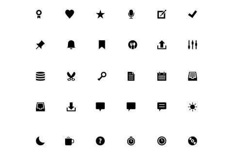 Universal Web Icons Pack Stock Illustration