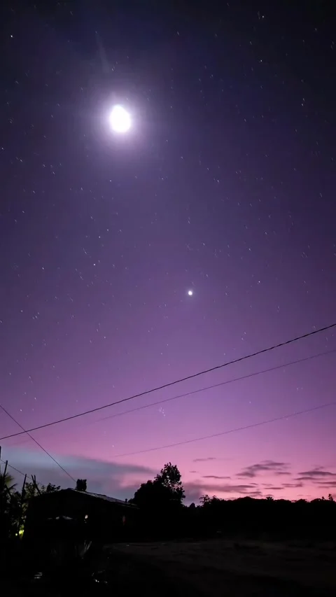 Universe background at night Stock Footage 327065935