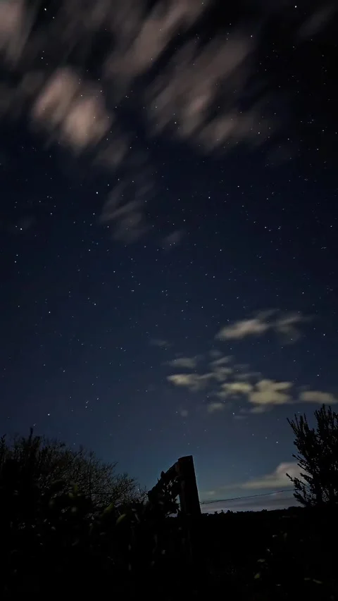 Universe background at night Video stock 327067233