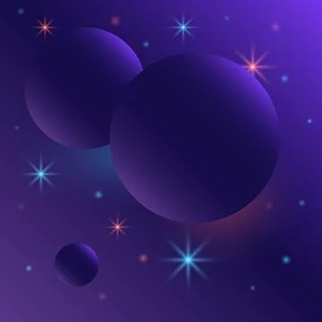 Universe background for presentation design. Minimalistic color space. Stock Illustration
