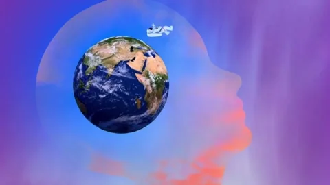 Universe-Earth-Rotating Stock Footage 316912700