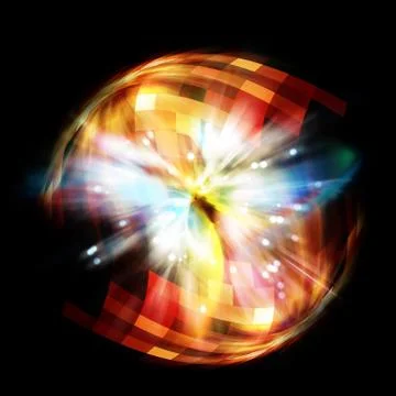 Universe eruption Stock Illustration