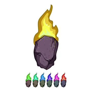 Universe falling meteor cartoon vector graphic Stock Illustration