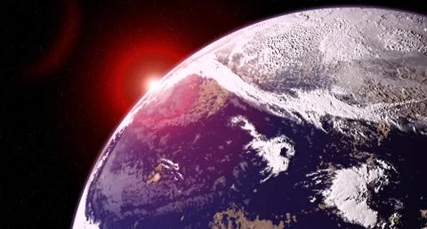 Universe landscape Stock Illustration