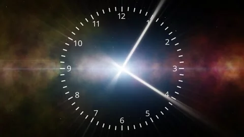 Universe light and infinity seamless looping time clock animation 스톡 동영상 337659770