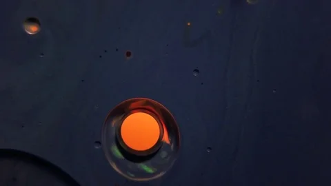 Universe of moving colour bubbles. Abstract pattern. Fantastic paint moving in Stock Footage 85137102