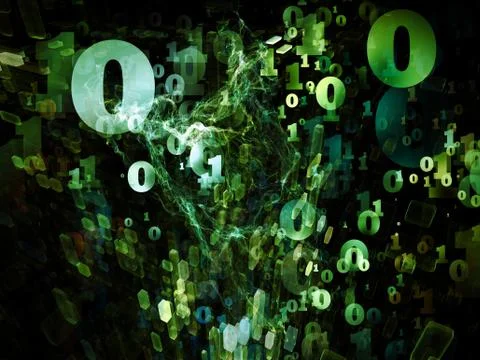 Universe of Numbers Stock Illustration