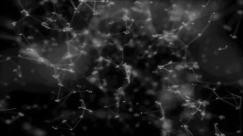 Universe of numbers.Computer network and data communication. An abstract Stock Footage 98373571