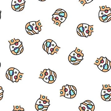 Universe philosophy vector seamless pattern Stock Illustration