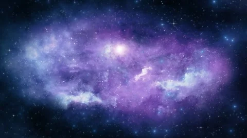 Universe, planets nebula cloud background. moving traveling through star fields Video stock 247101739