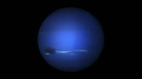 The Universe - Rotate Neptune  After Effects	Stock