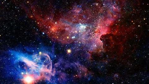 Universe with stars in outer space. Elements of this image furnished by NASA Stock Photos