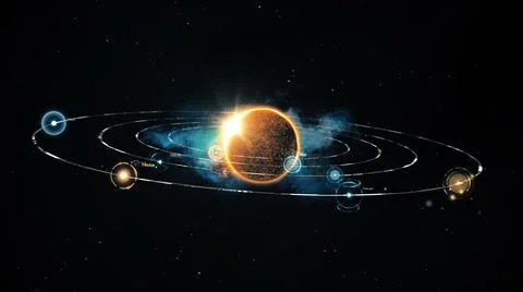Universe system. Stock Illustration