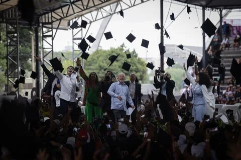 University for All program marks 21st anniversary in Sao Paulo, Brazil - 31 Mar  Foto stock