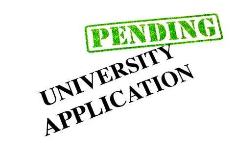 University Application Pending Stock Photos