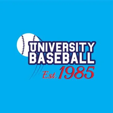 University Baseball Stock-Illustration
