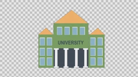 University Building Animation 動画素材 56725166