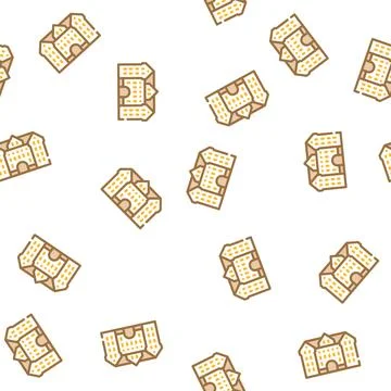 University building vector seamless pattern sign Illustrazione stock