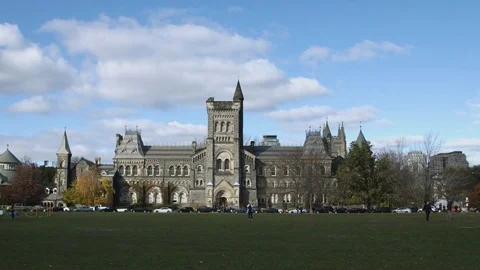 University Campus during spring Stock Footage 82245938