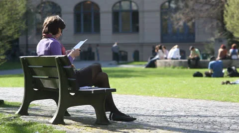 University campus EDITORIAL Video stock 24634635