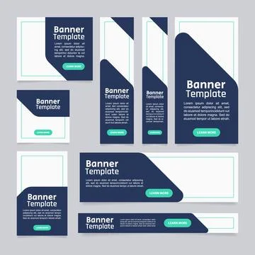University educational program web banner design template Stock Illustration