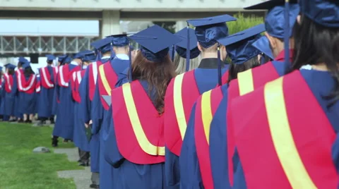 University graduates Stock Footage 45498991