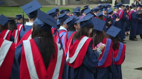 University graduates Stock Footage 45499394