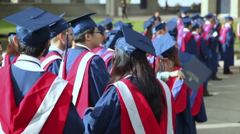 University graduates Stock Footage 45499424