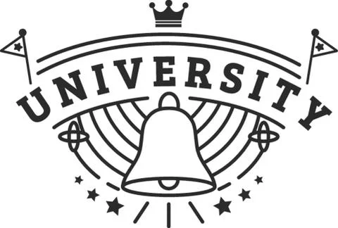 University Logo Element Stock-Illustration
